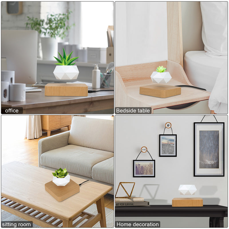 Floating Plant Novelty Levitating Rotation Flowerpot