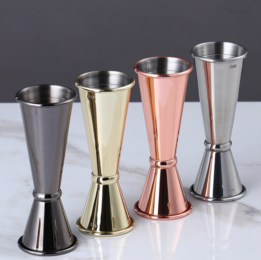  2PCS Stainless Drink Measuring Cup Steel, Cocktail